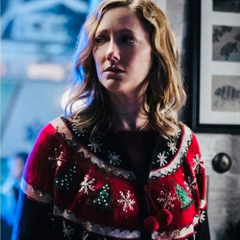 ASO Halloween Movies Michael Myers Karen Nelson Strode Christmas Trees Sweater M